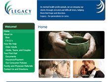 Tablet Screenshot of legacymentalhealth.com